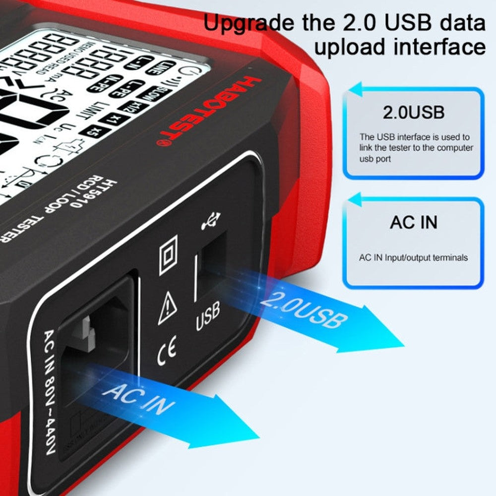 HABOTEST HT5910 Leakage Switch & Loop Resistance Tester, HT5910