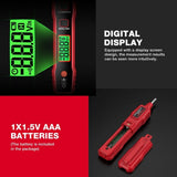 HABOTEST LCD Digital Display Sound Light Alarm High Sensitivity Test Pen, HT89A
