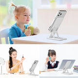 HAWEEL Adjustable Lifting Folding Portable Live Broadcast Desktop Plastic Holder, Plastic