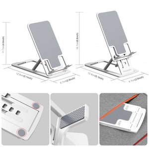 HAWEEL Adjustable Lifting Folding Portable Live Broadcast Desktop Plastic Holder, Plastic - laboratorydeal