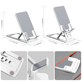 HAWEEL Adjustable Lifting Folding Portable Live Broadcast Desktop Plastic Holder, Plastic