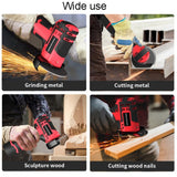 HILDA 12V 3 Inch Li-Ion Angle Grinder Home Cutting And Sanding Machine, US Plug, Plastic Package With 1 Battery, Carton Package With 1 Battery, Plastic Package With 2 Battery