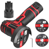 HILDA 12V 3 Inch Li-Ion Angle Grinder Home Cutting And Sanding Machine, US Plug, Plastic Package With 1 Battery, Carton Package With 1 Battery, Plastic Package With 2 Battery