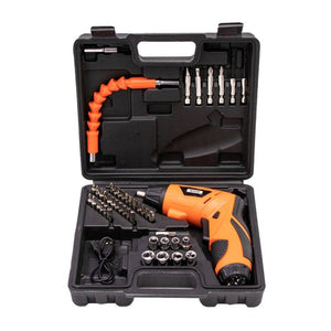 HILDA 47pcs /Set Multi - Function Li - Ion Screwdriver Mini Screwdriver, 47pcs /Set Black, 47pcs /Set White, 47pcs /Set Orange - laboratorydeal