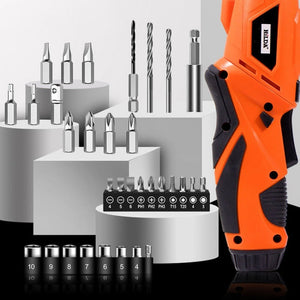 HILDA 47pcs /Set Multi - Function Li - Ion Screwdriver Mini Screwdriver, 47pcs /Set Black, 47pcs /Set White, 47pcs /Set Orange - laboratorydeal