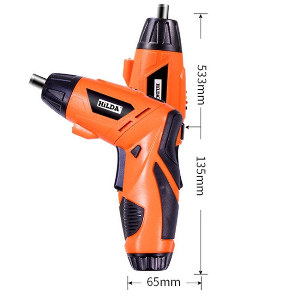 HILDA 47pcs /Set Multi - Function Li - Ion Screwdriver Mini Screwdriver, 47pcs /Set Black, 47pcs /Set White, 47pcs /Set Orange - laboratorydeal