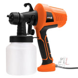 HILDA High Voltage Motorized Paint Spray Tool Portable And Detachable, EU Plug Yellow, EU Plug Orange, With Anti-Touch Switch EU Plug Yellow, With Anti-Touch Switch EU Plug Orange, US Plug Yellow, US Plug Orange, With Anti-Touch Switch US Plug Yellow