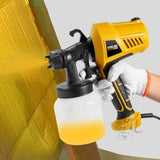 HILDA High Voltage Motorized Paint Spray Tool Portable And Detachable, EU Plug Yellow, EU Plug Orange, With Anti-Touch Switch EU Plug Yellow, With Anti-Touch Switch EU Plug Orange, US Plug Yellow, US Plug Orange, With Anti-Touch Switch US Plug Yellow
