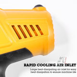 HILDA High Voltage Motorized Paint Spray Tool Portable And Detachable, EU Plug Yellow, EU Plug Orange, With Anti-Touch Switch EU Plug Yellow, With Anti-Touch Switch EU Plug Orange, US Plug Yellow, US Plug Orange, With Anti-Touch Switch US Plug Yellow