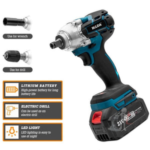 HILDA Motorized Wrenches Lithium Repair Parts With 22mm Socket, US Plug, Blue With 1 Battery+1 Charger(1500mAh), Blue With 2 Battery+1 Charger(1500mAh), Blue With 1 Battery+1 Charger(3000mAh), Blue With 2 Battery+1 Charger(3000mAh)���������������������... - laboratorydeal