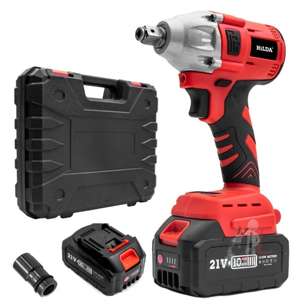 HILDA Motorized Wrenches Lithium Repair Parts With 22mm Socket, US Plug, Blue With 1 Battery+1 Charger(1500mAh), Blue With 2 Battery+1 Charger(1500mAh), Blue With 1 Battery+1 Charger(3000mAh), Blue With 2 Battery+1 Charger(3000mAh)���������������������... - laboratorydeal