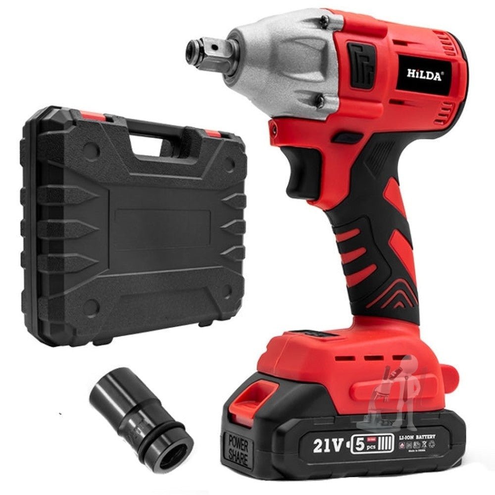 HILDA Motorized Wrenches Lithium Repair Parts With 22mm Socket, US Plug, Blue With 1 Battery+1 Charger(1500mAh), Blue With 2 Battery+1 Charger(1500mAh), Blue With 1 Battery+1 Charger(3000mAh), Blue With 2 Battery+1 Charger(3000mAh)���������������������... - laboratorydeal