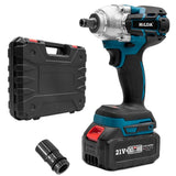 HILDA Motorized Wrenches Lithium Repair Parts With 22mm Socket, EU Plug, Blue With 1 Battery+1 Charger(1500mAh), Blue With 2 Battery+1 Charger(1500mAh), Blue With 1 Battery+1 Charger(3000mAh), Blue With 2 Battery+1 Charger(3000mAh)���������������������...