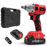 HILDA Motorized Wrenches Lithium Repair Parts With 22mm Socket, US Plug, Blue With 1 Battery+1 Charger(1500mAh), Blue With 2 Battery+1 Charger(1500mAh), Blue With 1 Battery+1 Charger(3000mAh), Blue With 2 Battery+1 Charger(3000mAh)���������������������...