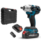 HILDA Motorized Wrenches Lithium Repair Parts With 22mm Socket, US Plug, Blue With 1 Battery+1 Charger(1500mAh), Blue With 2 Battery+1 Charger(1500mAh), Blue With 1 Battery+1 Charger(3000mAh), Blue With 2 Battery+1 Charger(3000mAh)���������������������...