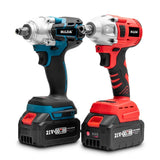 HILDA Motorized Wrenches Lithium Repair Parts With 22mm Socket, EU Plug, Blue With 1 Battery+1 Charger(1500mAh), Blue With 2 Battery+1 Charger(1500mAh), Blue With 1 Battery+1 Charger(3000mAh), Blue With 2 Battery+1 Charger(3000mAh)���������������������...