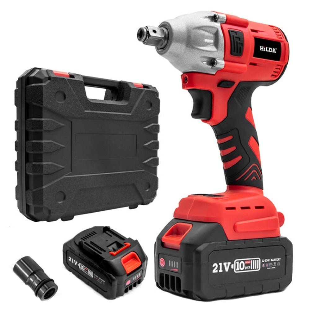 HILDA Motorized Wrenches Lithium Repair Parts With 22mm Socket, EU Plug, Blue With 1 Battery+1 Charger(1500mAh), Blue With 2 Battery+1 Charger(1500mAh), Blue With 1 Battery+1 Charger(3000mAh), Blue With 2 Battery+1 Charger(3000mAh)���������������������... - laboratorydeal