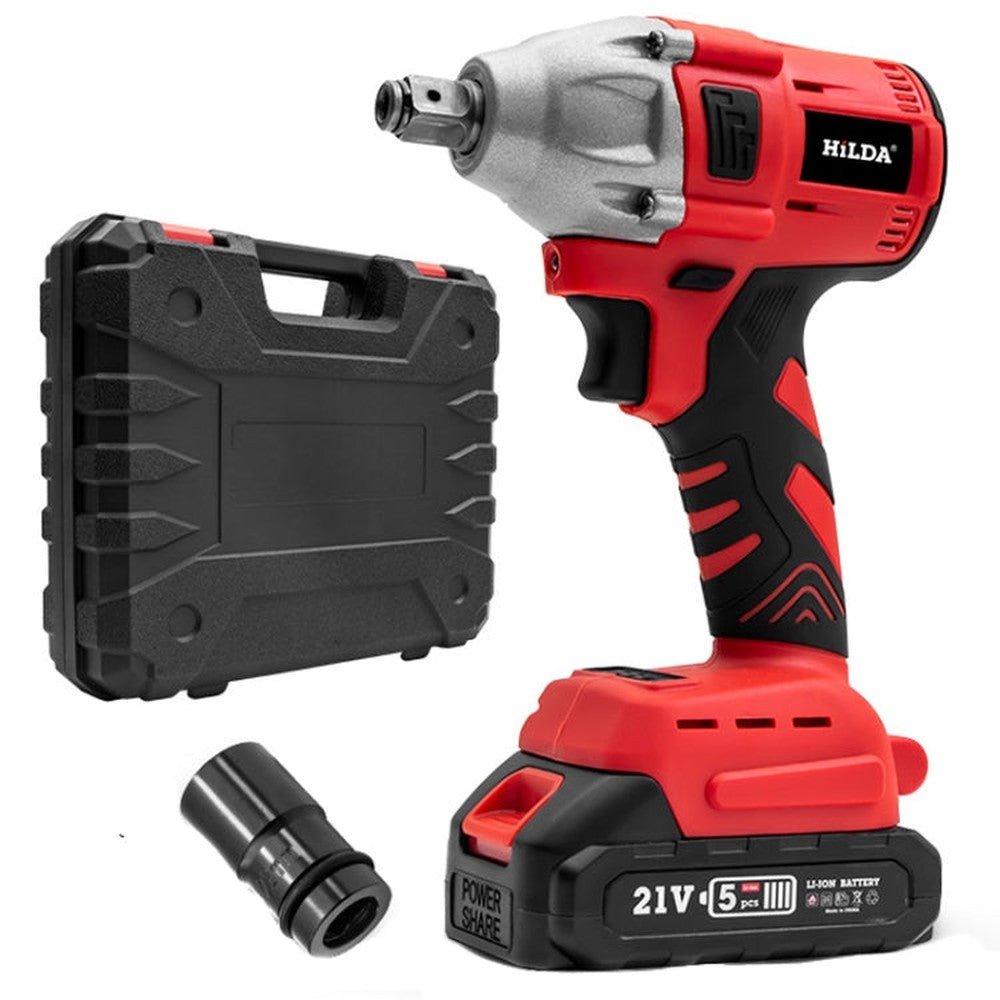 HILDA Motorized Wrenches Lithium Repair Parts With 22mm Socket, EU Plug, Blue With 1 Battery+1 Charger(1500mAh), Blue With 2 Battery+1 Charger(1500mAh), Blue With 1 Battery+1 Charger(3000mAh), Blue With 2 Battery+1 Charger(3000mAh)���������������������... - laboratorydeal
