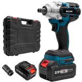 HILDA Motorized Wrenches Lithium Repair Parts With 22mm Socket, EU Plug, Blue With 1 Battery+1 Charger(1500mAh), Blue With 2 Battery+1 Charger(1500mAh), Blue With 1 Battery+1 Charger(3000mAh), Blue With 2 Battery+1 Charger(3000mAh)���������������������...