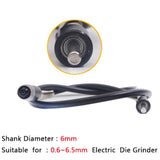 HILDA Power Drill Engraving Machine Accessories Drill Chuck Flexible Shaft, 6mm