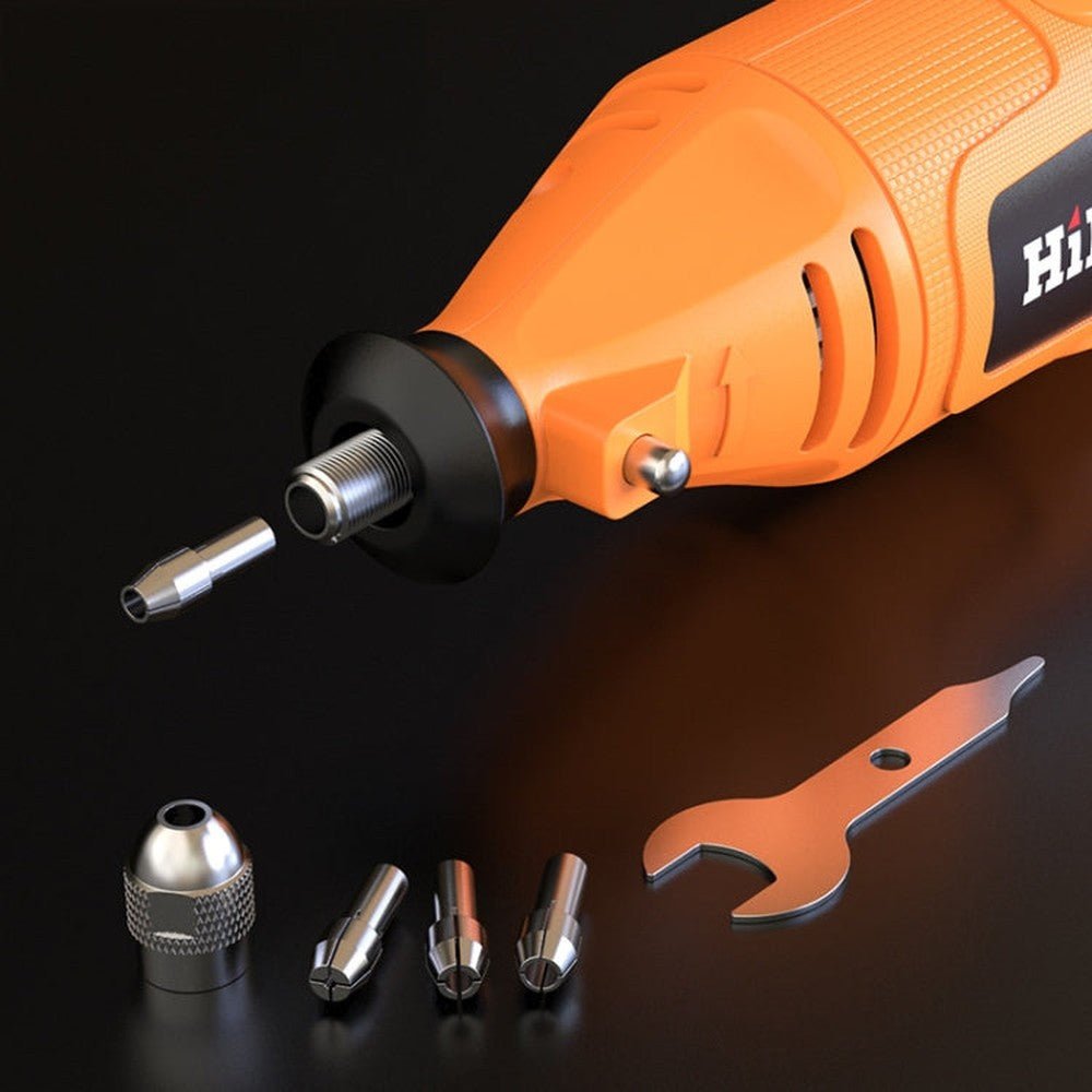 HILDA Power Grinder And Brush Sharpener Set Sharpening Tool Set, EU Plug, With Soft Shaft, No Soft Shaft - laboratorydeal