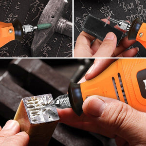 HILDA Power Grinder And Brush Sharpener Set Sharpening Tool Set, EU Plug, With Soft Shaft, No Soft Shaft - laboratorydeal