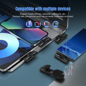 HXSJ F18 2.4G USB - C/Type - C Noise Reduction Lavalier Wireless Microphone, USB - C/Type - C - laboratorydeal