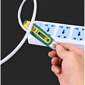 High Precision Electrical Tester Pen Screwdriver 220V AC DC Outlet Circuit Voltage Detector Test Pen with Night Vision, Digital Display Pen (Card), Digital Display Electric Pen (OPP ), Digital Display Pen (Card)+Battery - laboratorydeal