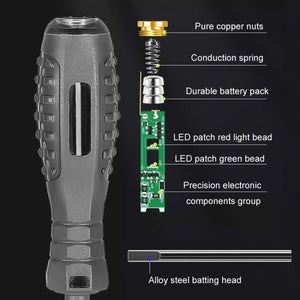 High Torque High Bright Electrician Tester Smart Test Breakpoint Specific Screwdriver, Straight, Phillips - laboratorydeal