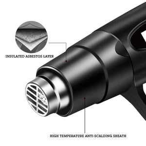 Hilda High Temperature Hot Air Industrial Hot Air Film Tool, 2000W, Three Wind Nozzles - laboratorydeal