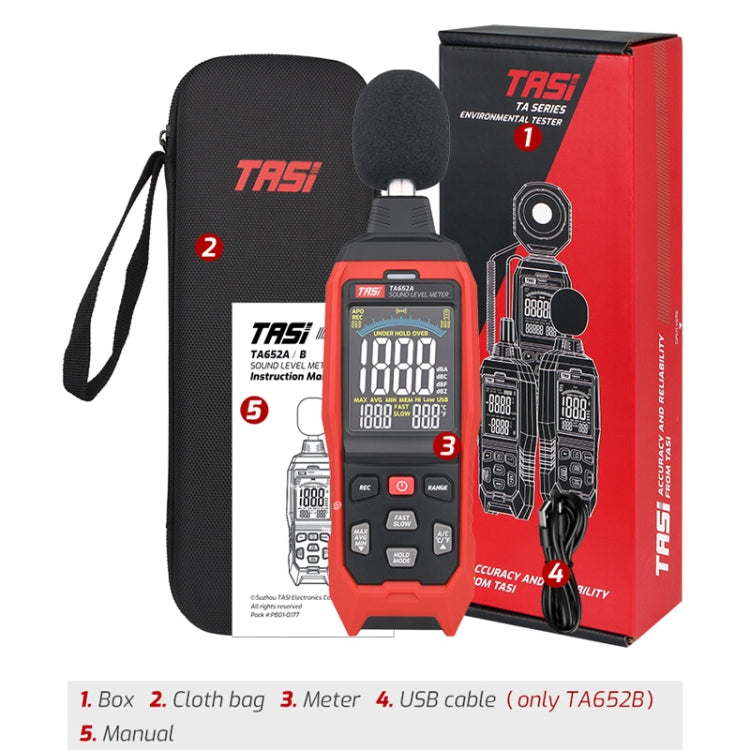 Home Noise Tester Detection Volume Device Z Weighted Decibel Device, TA652A laboratorydeal
