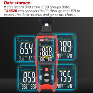 Home Noise Tester Detection Volume Device Z Weighted Decibel Device, TA652A laboratorydeal