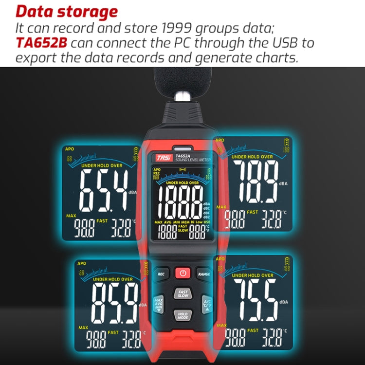Home Noise Tester Detection Volume Device Z Weighted Decibel Device, TA652A laboratorydeal