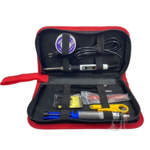 Household Electric Soldering Iron Welding Repair Tool Storage Leather Bag, Leather - laboratorydeal