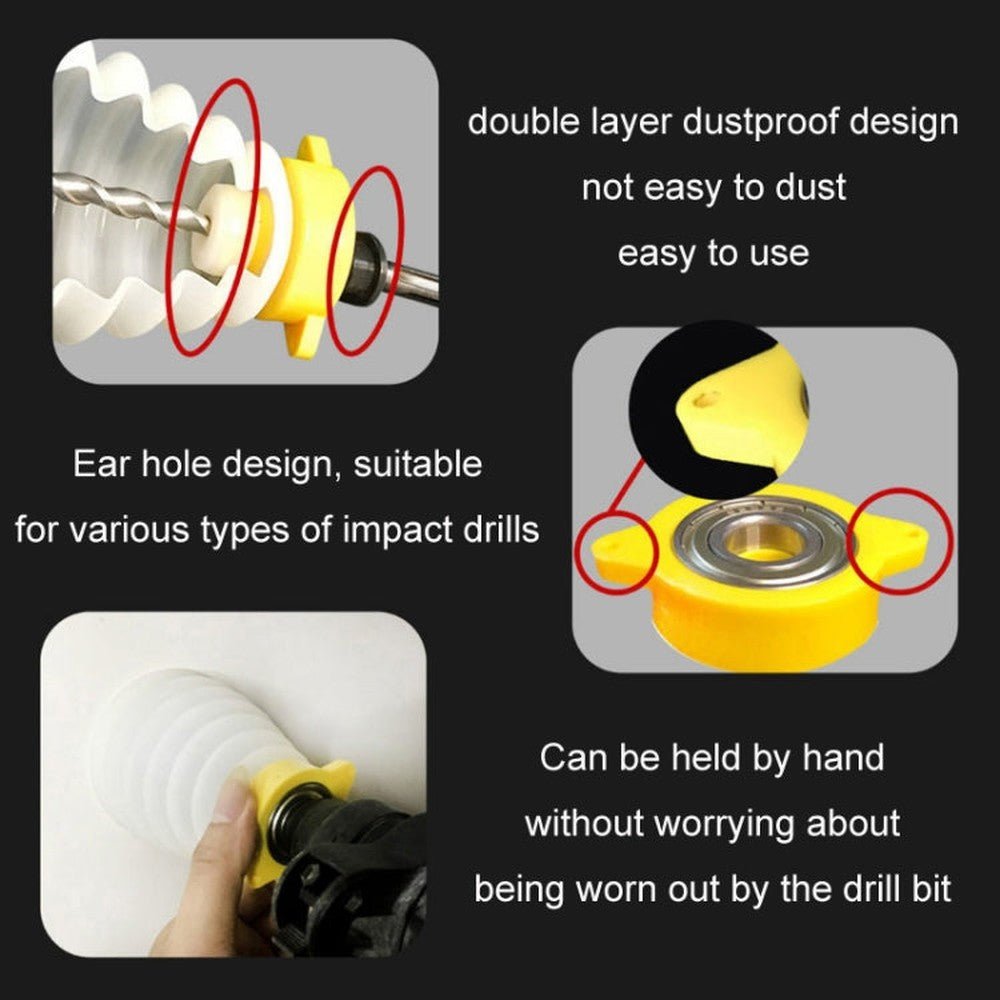 Household Improvement Impact Electric Drill Dust Cover, 150mm - laboratorydeal