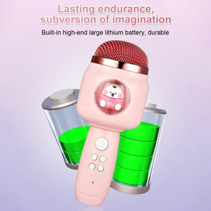 ICARER FAMILY F816 Karaoke Microphone Speaker Home Bluetooth Wireless Microphone - laboratorydeal