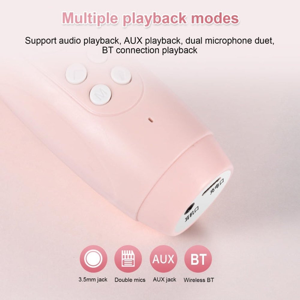 ICARER FAMILY F816 Karaoke Microphone Speaker Home Bluetooth Wireless Microphone - laboratorydeal