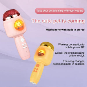 ICARER FAMILY F816 Karaoke Microphone Speaker Home Bluetooth Wireless Microphone - laboratorydeal