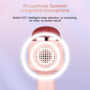 ICARER FAMILY F816 Karaoke Microphone Speaker Home Bluetooth Wireless Microphone - laboratorydeal