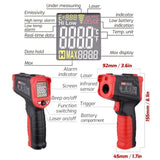 Infrared Thermometer Electronic Color Screen Thermometer, TASI TA601B -50-680 Degrees Celsius, TASI TA601C -50-880 Degrees Celsius