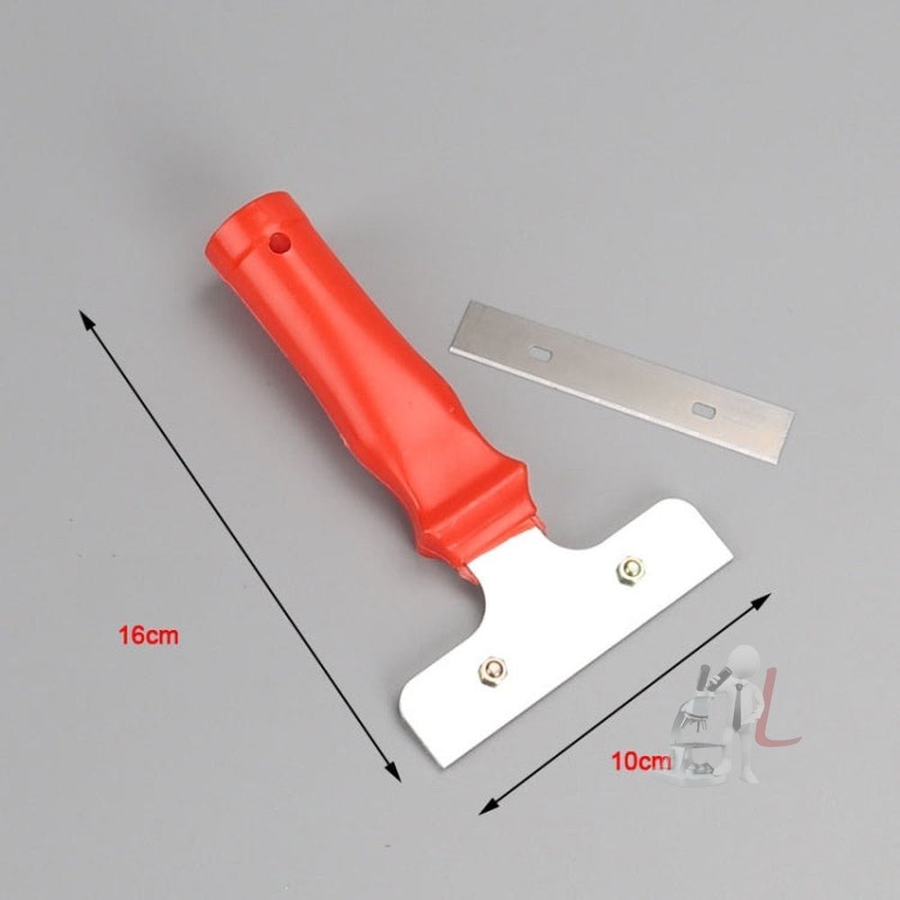 Iron Head Plastic Handle Scraper Cleaner for Glass Window Tile Floor Ice Wall Paint - laboratorydeal