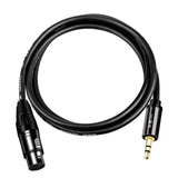 JINGHUA 3.5mm Male To XLR Female Microphone Cable Computer Mixer Audio Cable, 1.5m, 3m, 5m, 10m