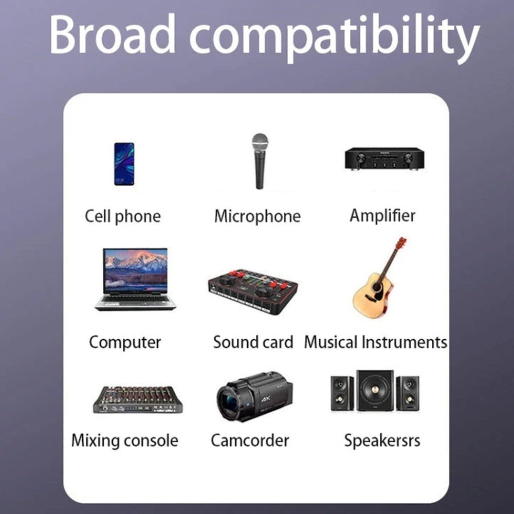 JINGHUA 3.5mm Male To XLR Female Microphone Cable Computer Mixer Audio Cable, 1.5m, 3m, 5m, 10m - laboratorydeal