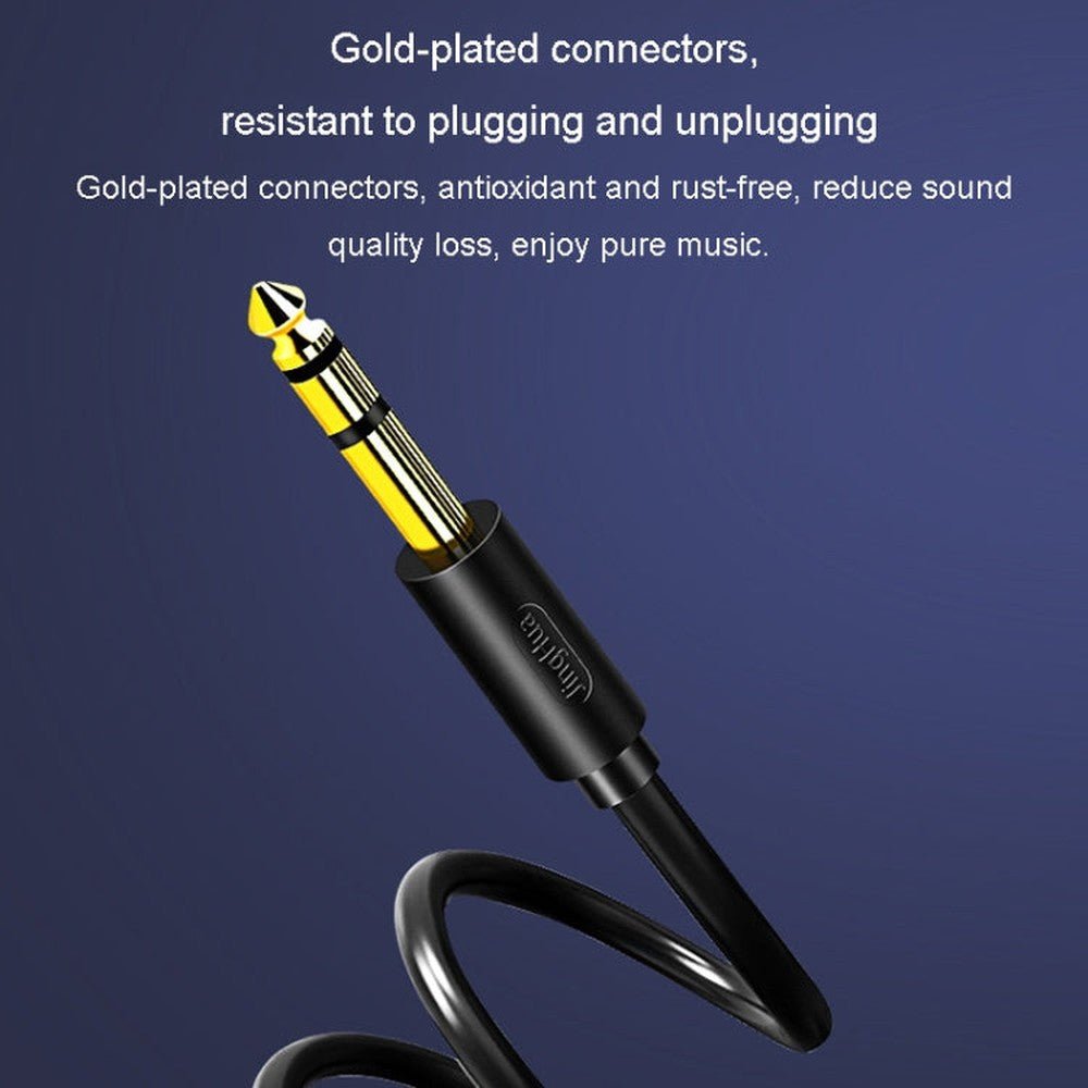 JINGHUA 3.5mm To 6.5mm Audio Cable Amplifier Guitar 6.35mm Cable, 0.5m, 1.5m, 3m, 5m - laboratorydeal