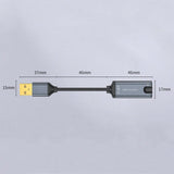 JINGHUA Z17 USB Sound Card With Cable Cell Phone Earphone Audio Converter, 0.2m, 0.5m