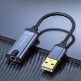 JINGHUA Z17 USB Sound Card With Cable Cell Phone Earphone Audio Converter, 0.2m, 0.5m