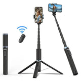 JMARY KT-259 360 Degree Rotating Phone Clip Retractable Selfie Stick Tripod, KT-259