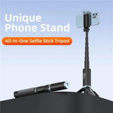 JMARY KT-259 360 Degree Rotating Phone Clip Retractable Selfie Stick Tripod, KT-259