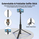 JMARY KT-259 360 Degree Rotating Phone Clip Retractable Selfie Stick Tripod, KT-259