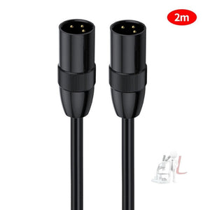 JUNSUNMAY XLR Male to Male Mic Cord 3 Pin Audio Cable Balanced Shielded Cable, 0.5m, 1m, 1.5m, 2m, 3m, 5m, 10m, 15m, 20m - laboratorydeal